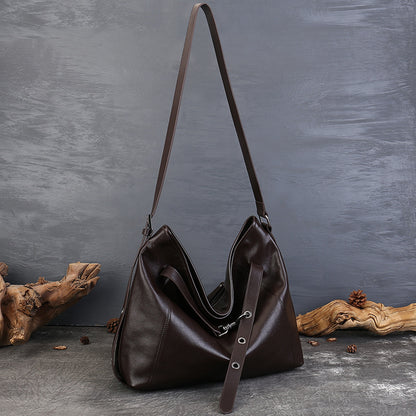 李記 | 原創手工真皮 | 慵懶で復古鎖扣斜唄包6811號