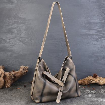 李記 | 原創手工真皮 | 慵懶で復古鎖扣斜唄包6811號