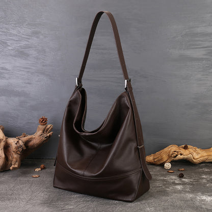 李記 | 原創手工真皮 | 復古簡約擦色の腋下肩唄包6814號