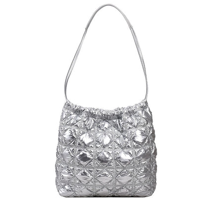 李記 | 原創手工真皮 | 韓国風い菱格子ハ気質托特包6816號