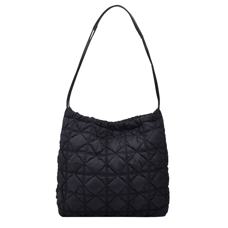 李記 | 原創手工真皮 | 韓国風い菱格子ハ気質托特包6816號