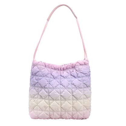 李記 | 原創手工真皮 | 韓国風い菱格子ハ気質托特包6816號