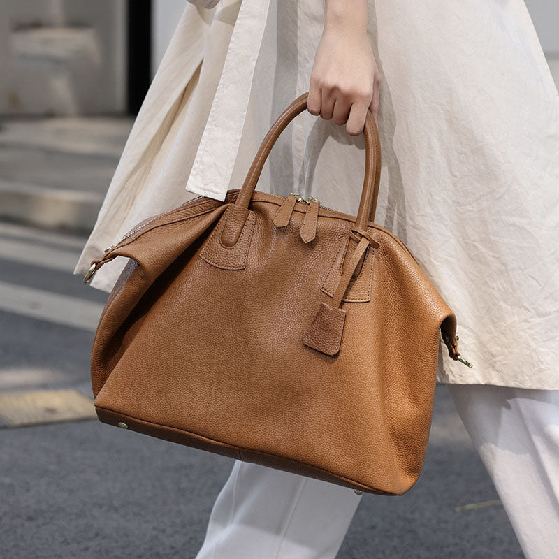 Li Ji | Original handmade genuine leather | Omega high-end texture large-capacity handbag No. 6819 