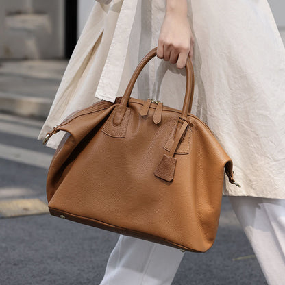 Li Ji | Original handmade genuine leather | Omega high-end texture large-capacity handbag No. 6819 