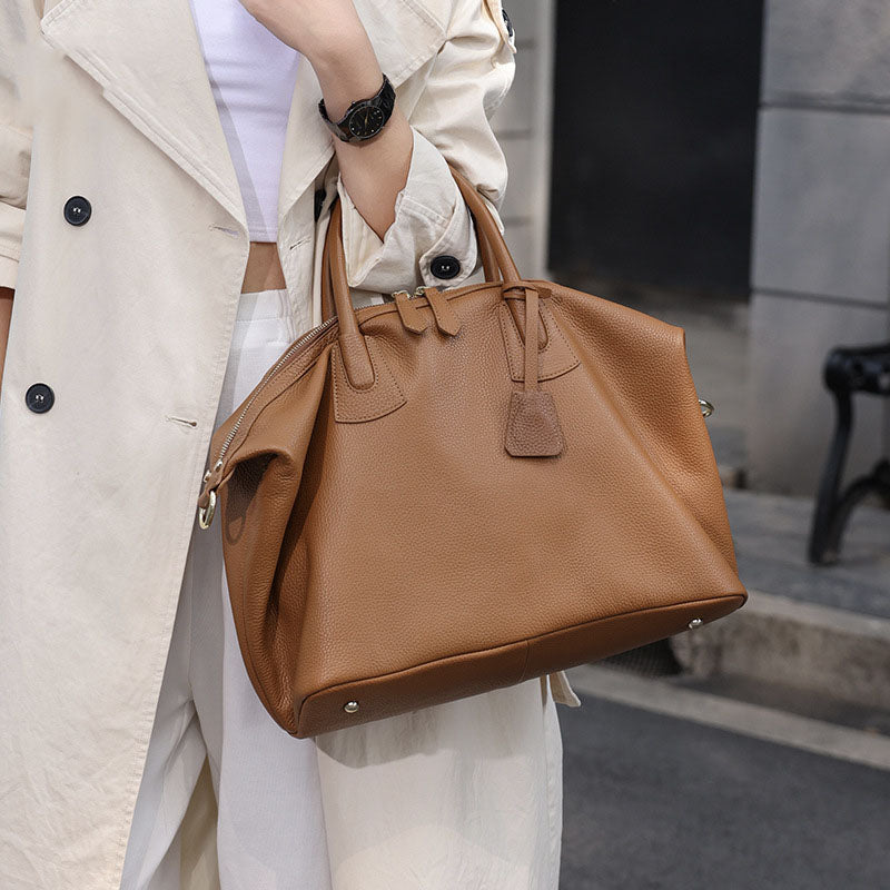 Li Ji | Original handmade genuine leather | Omega high-end texture large-capacity handbag No. 6819 