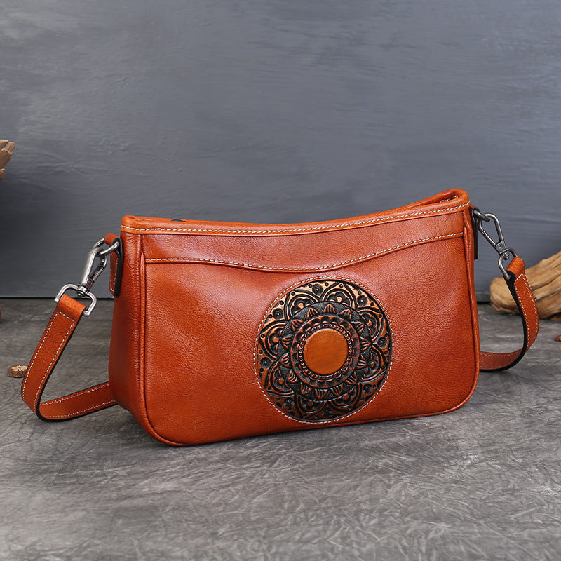 李記 | 原創手工真皮 | 圖騰壓花工藝の法棍包7012號