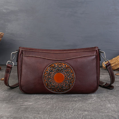 李記 | 原創手工真皮 | 圖騰壓花工藝の法棍包7012號