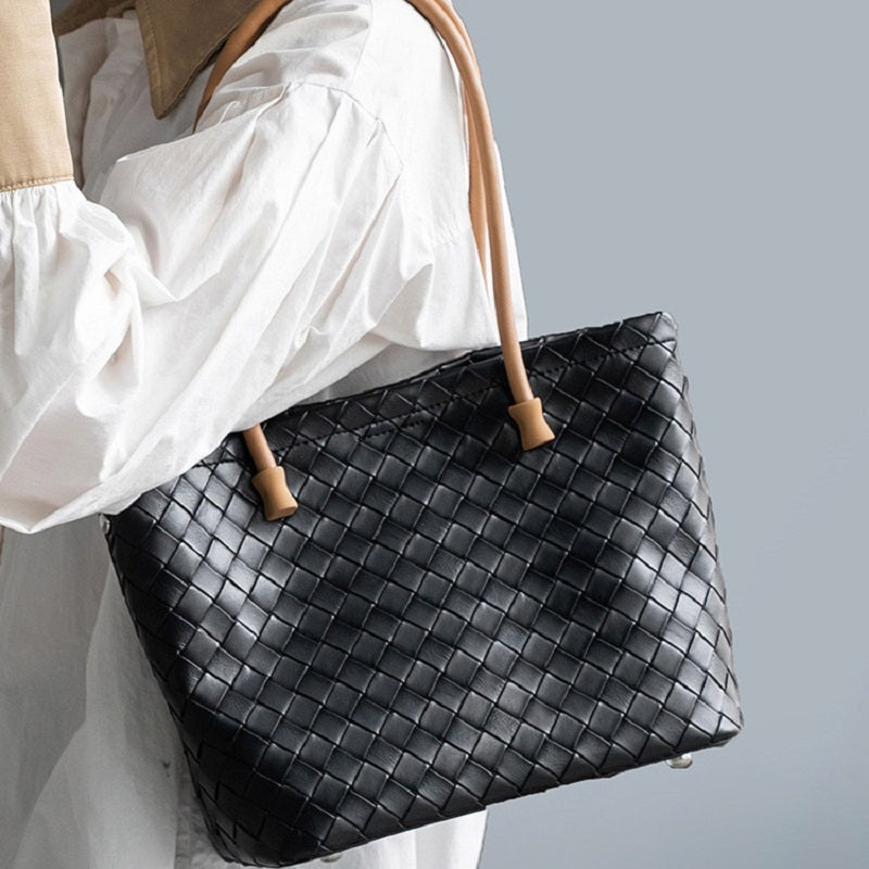 李記 | 原創手工真皮 | 良質ハ実用の編織托特包71040號