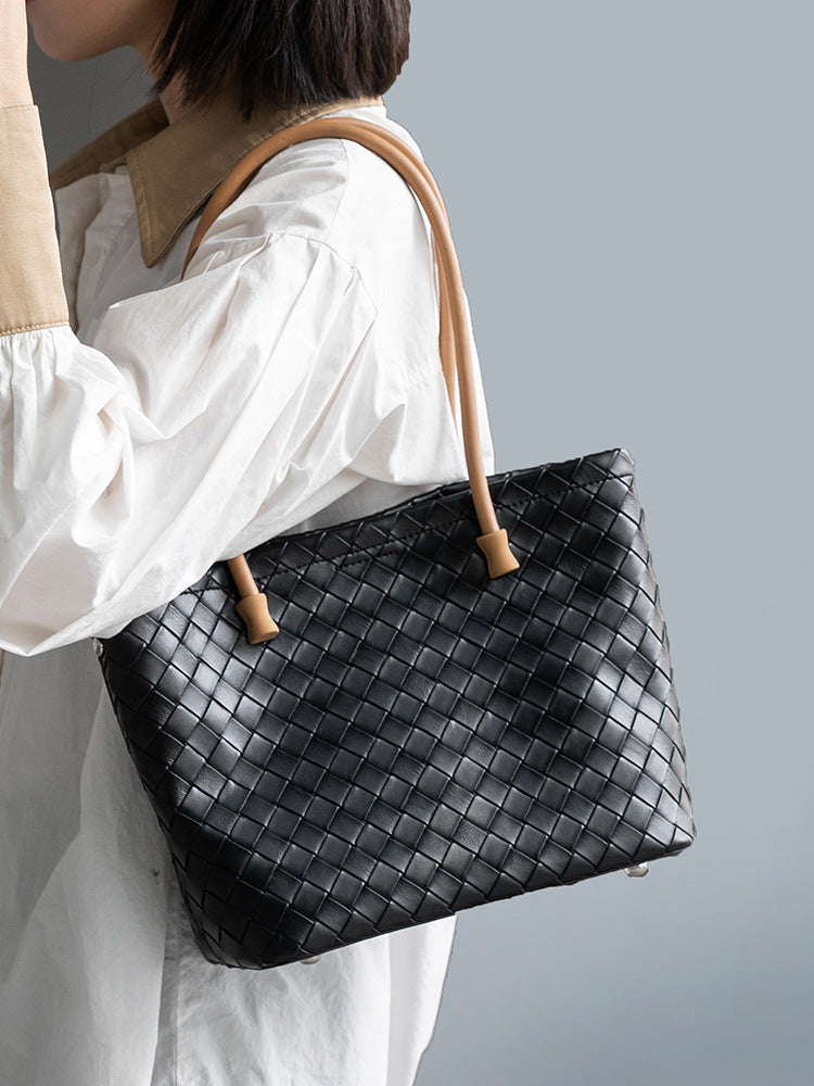 李記 | 原創手工真皮 | 良質ハ実用の編織托特包71040號