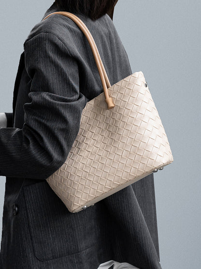 李記 | 原創手工真皮 | 良質ハ実用の編織托特包71040號