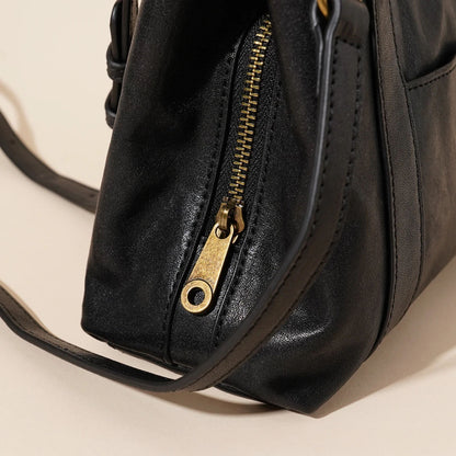 李記 | 原創手工真皮 | 很顯高級感的斜唄包7148-D號