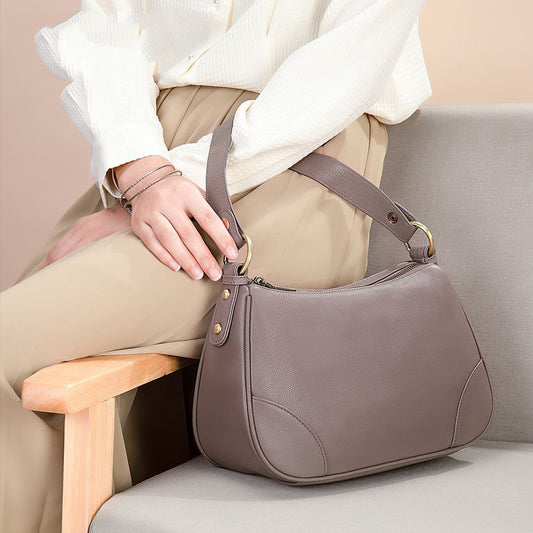 李記 | 原創手工真皮 | 優雅な気質グ型で腋下包7151號