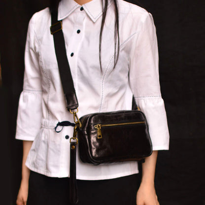 李記 | 原創手工真皮 | 手作り本革レグ文芸休閒包75159號