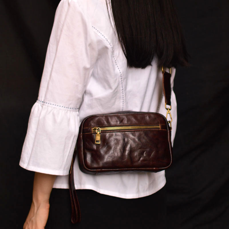 李記 | 原創手工真皮 | 手作り本革レグ文芸休閒包75159號