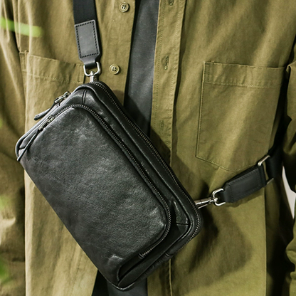 李記 | 原創手工真皮 | 更輕便多卡位の休閒包769號