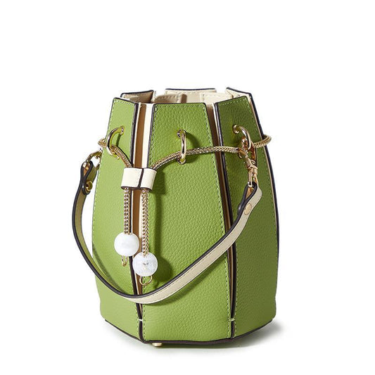 Li Ji | Original handmade genuine leather | High-end and exquisite style~バッグ bucket handbag No. 8-670 