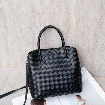 李記 | 原創手工真皮 | 手工編織が多隔層休閒包80110號