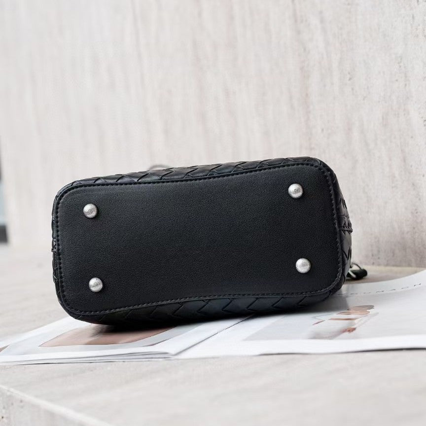 李記 | 原創手工真皮 | 手工編織が多隔層休閒包80110號