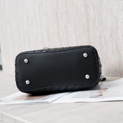 李記 | 原創手工真皮 | 手工編織が多隔層休閒包80110號