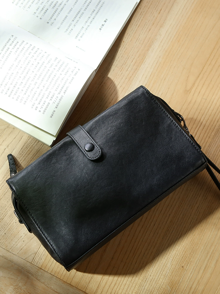 李記 | 原創手工真皮 | 實用多機能の斜唄包81670號