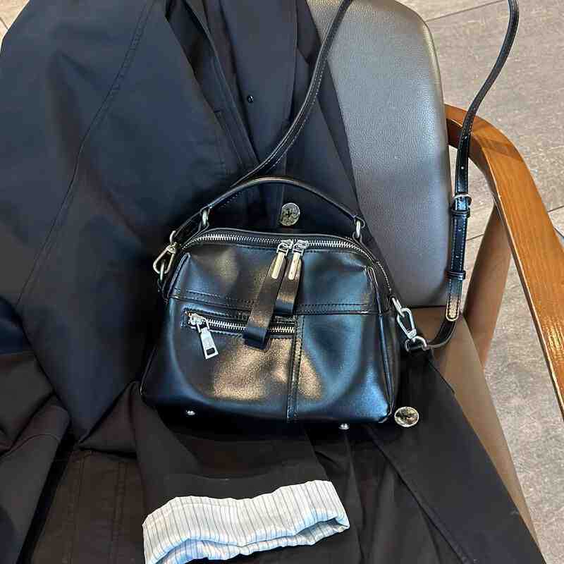 李記 | 原創手工真皮 | 復古植鞣皮休閒い手提包8206-D號