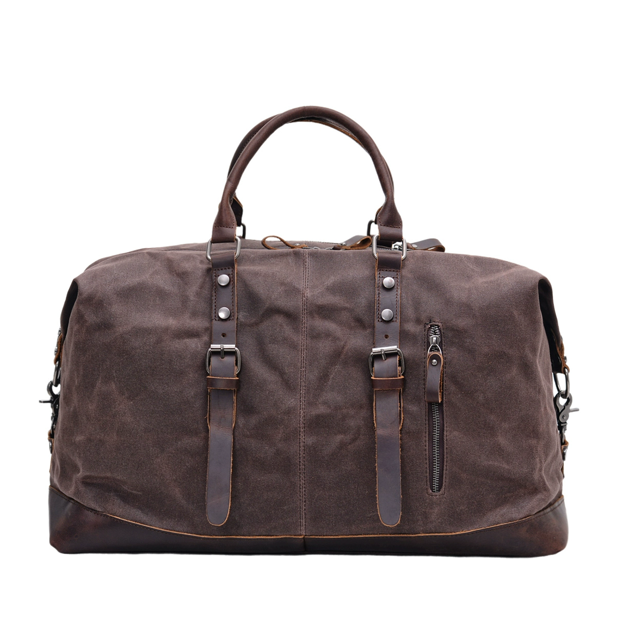 李記 | 原創手工真皮 | 超有型の防水蠟帆布健身差旅包831-2號