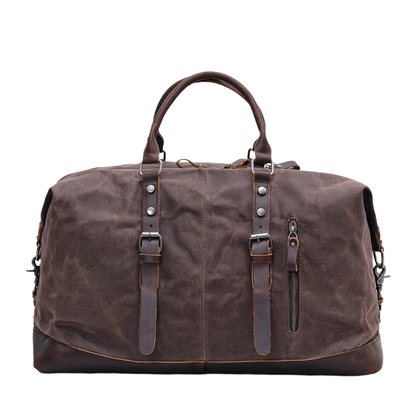 李記 | 原創手工真皮 | 超有型の防水蠟帆布健身差旅包831-2號