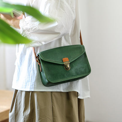 李記 | 原創手工真皮 | 自然で素朴ら植鞣皮小方包83907號