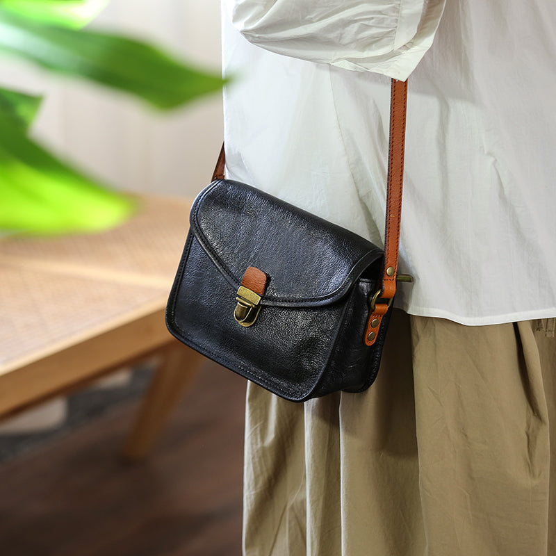 李記 | 原創手工真皮 | 自然で素朴ら植鞣皮小方包83907號