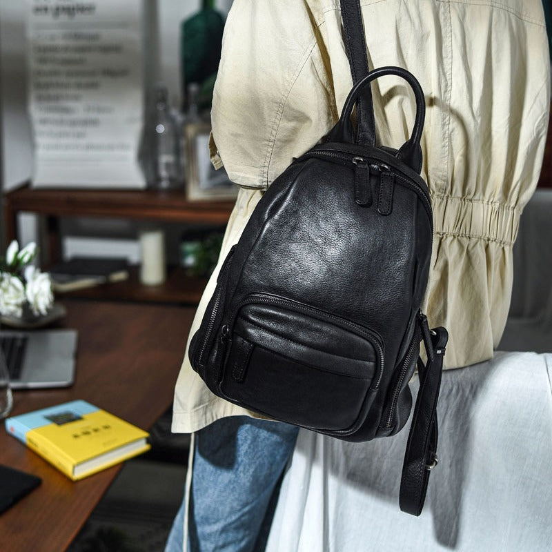 李記 | 原創手工真皮 | 小眾設計の質感後背包8392號