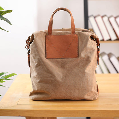 李記 | 原創手工真皮 | 個性復古い簡約の後背包88135號