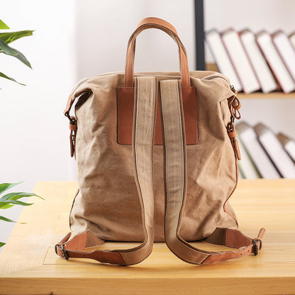 李記 | 原創手工真皮 | 個性復古い簡約の後背包88135號