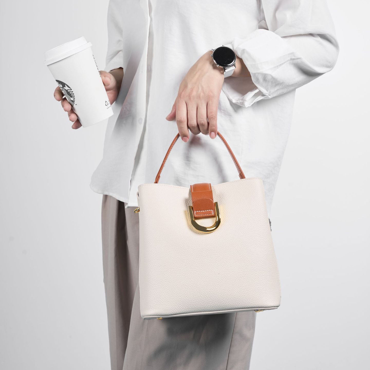 李記 | 原創手工真皮 | 立體輕盈の手提包8855號