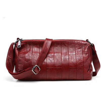 李記 | 原創手工真皮 | 雙層拉鍊い休閒斜唄包8940號