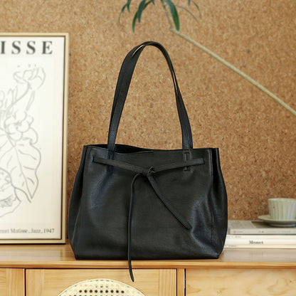 Li Ji | Original handmade genuine leather | Large-capacity tote bag No. 8943 