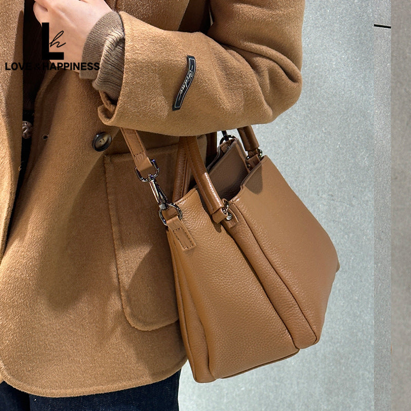 李記 | 原創手工真皮 | 多隔層グ小方形バ斜唄包89791號