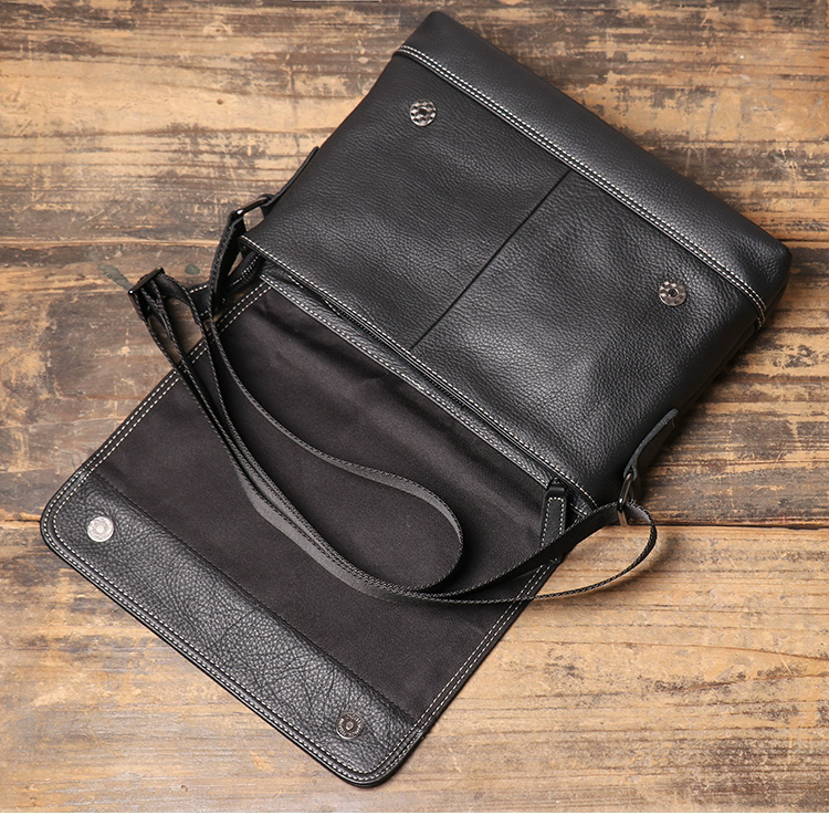 李記 | 原創手工真皮 | 輕簡設計の斜唄包9012號