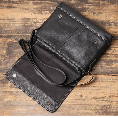 李記 | 原創手工真皮 | 輕簡設計の斜唄包9012號