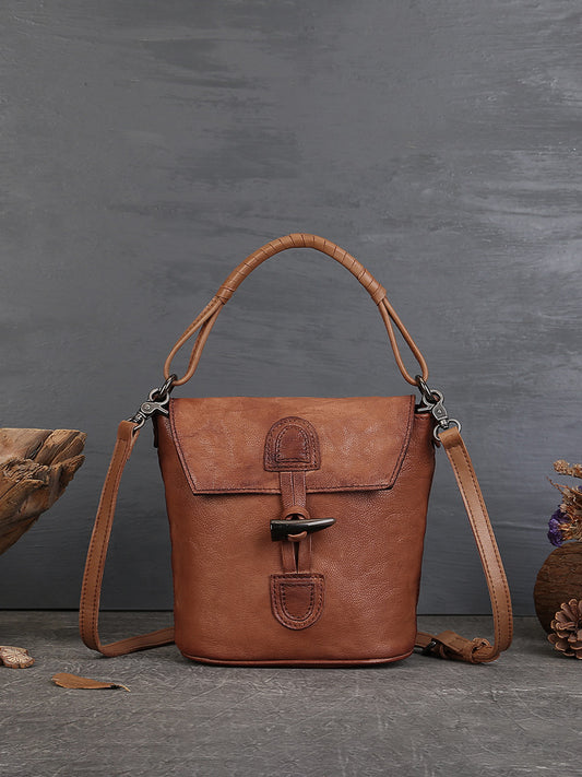 Li Ji |. หนังแท้ทำมือ |. กระเป๋าถืออย่างดี ใส่สบาย No.9138 