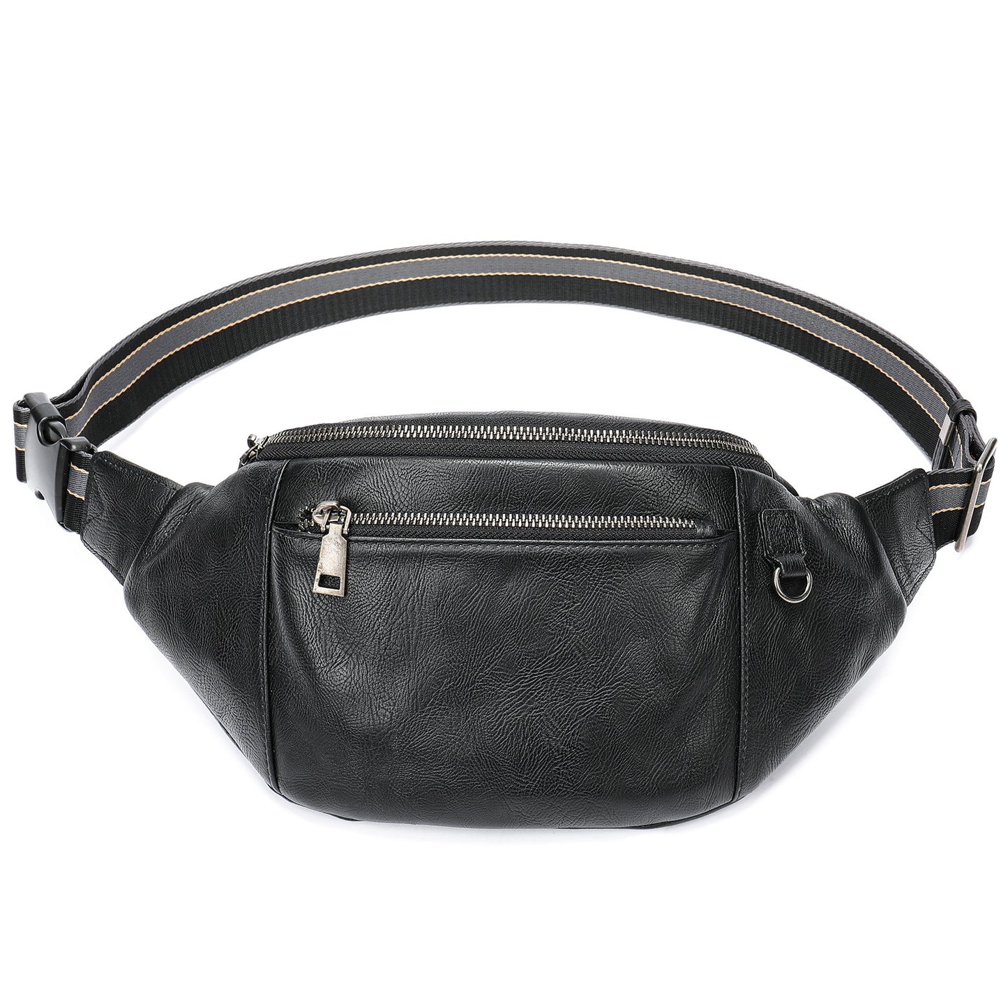 Li Ji | Original handmade leather | Casual and simple genuine leather - multi-functional waist bag No. 9153 