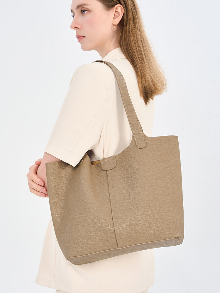 李記 | 原創手工真皮 | 彰顯自我バ拎出氣質の大氣托特包9230號