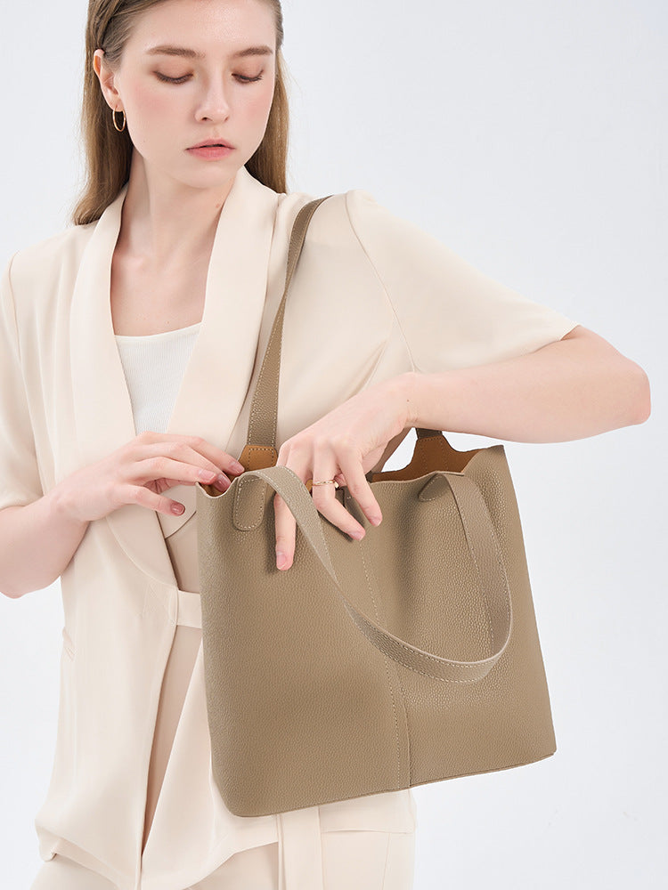 李記 | 原創手工真皮 | 彰顯自我バ拎出氣質の大氣托特包9230號