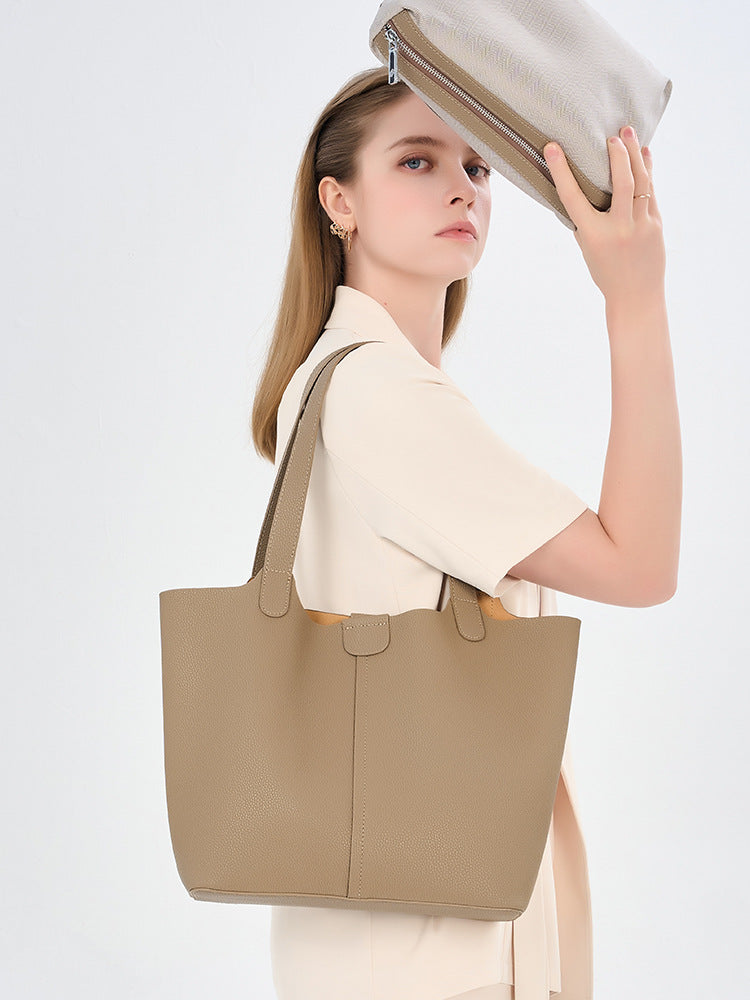 李記 | 原創手工真皮 | 彰顯自我バ拎出氣質の大氣托特包9230號