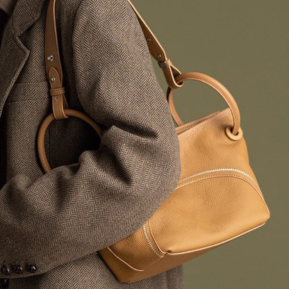 李記 | 原創手工真皮 | 軟皮慵懶風の斜唄包9277-D號