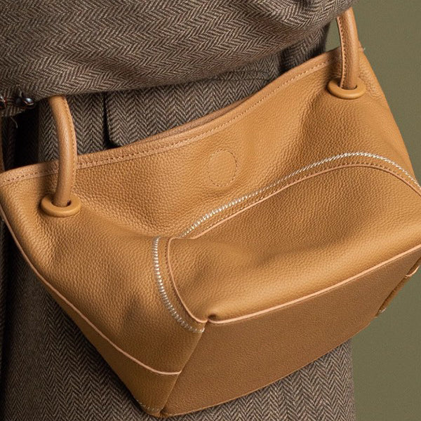 李記 | 原創手工真皮 | 軟皮慵懶風の斜唄包9277-D號