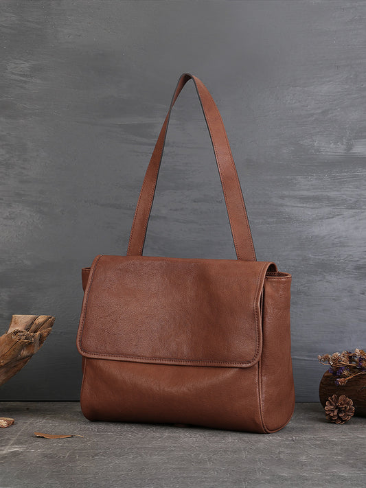 李記 | 原創手工真皮 | 解読して軟牛皮の純色手提包9308號