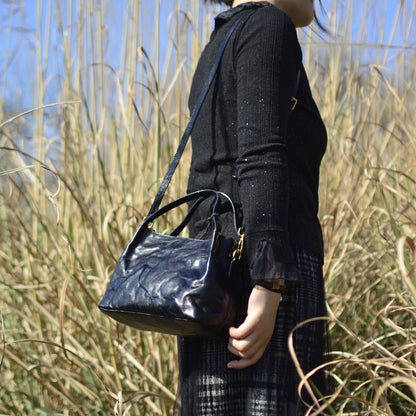 Li Ji | Original handmade genuine leather | Natural ヘッド layer cow leather handbag No. 96045 