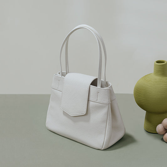 Li Ji |. กระเป๋าหนังแท้ทรงสี่เหลี่ยมใบเล็กแบบฝาพับ No.9712 