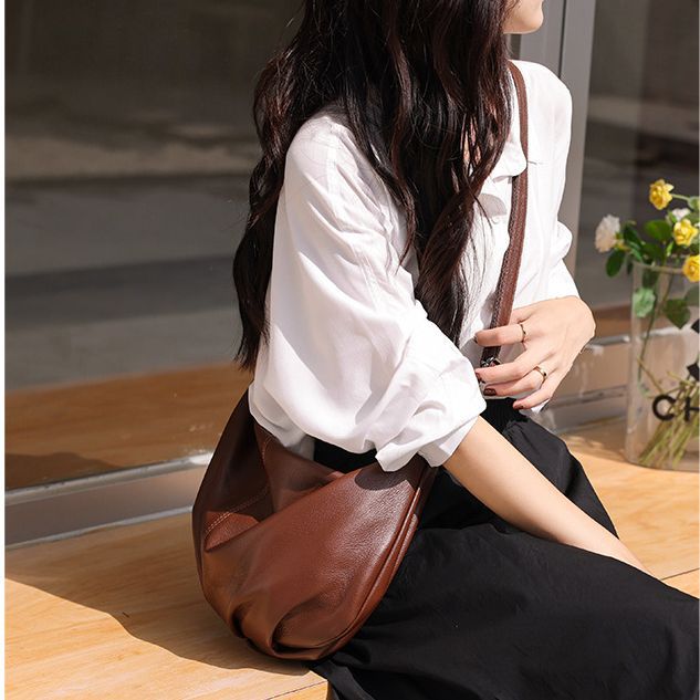 李記 | 原創手工真皮 | 歐美休閒超好看の斜唄包9932號