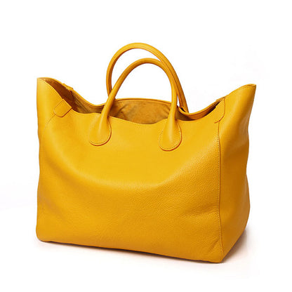 李記 | 原創手工真皮 | 本革大バッグ超大容量の托特包9940號